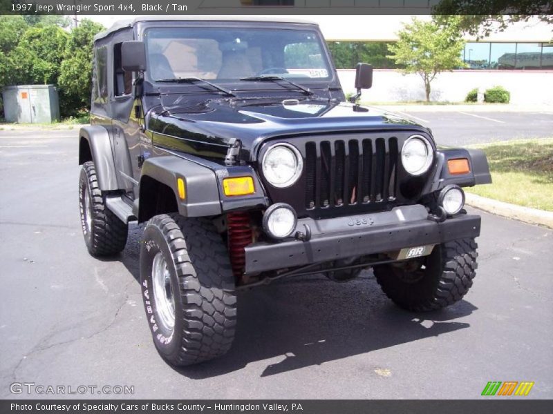 Black / Tan 1997 Jeep Wrangler Sport 4x4