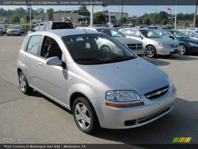 Cosmic Silver / Charcoal Black 2007 Chevrolet Aveo 5 LS Hatchback
