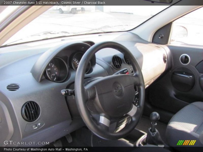 Cosmic Silver / Charcoal Black 2007 Chevrolet Aveo 5 LS Hatchback