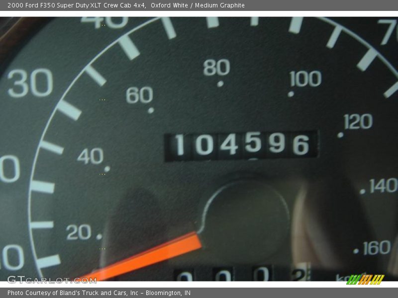 Oxford White / Medium Graphite 2000 Ford F350 Super Duty XLT Crew Cab 4x4