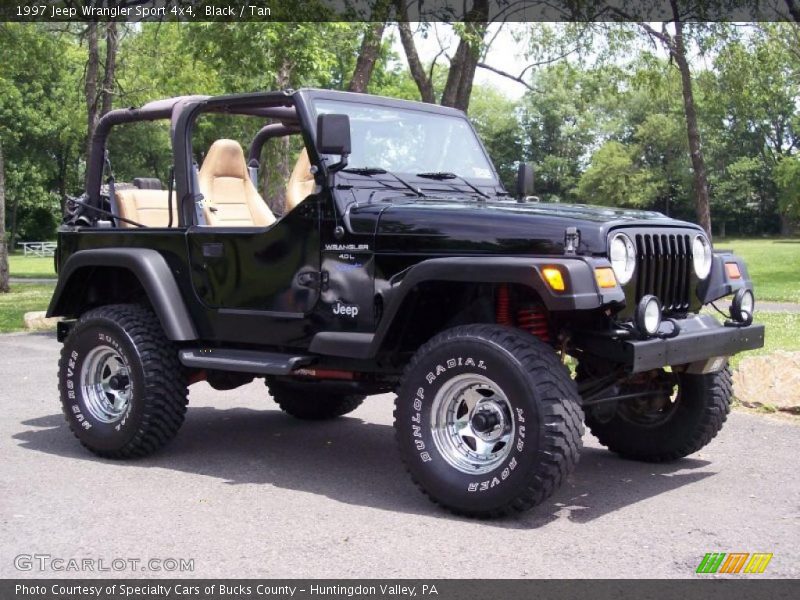 Black / Tan 1997 Jeep Wrangler Sport 4x4