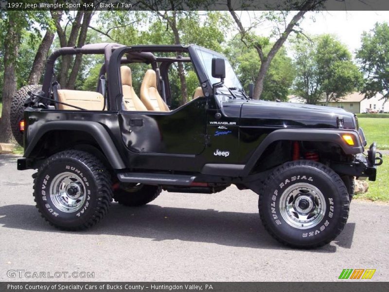 Black / Tan 1997 Jeep Wrangler Sport 4x4
