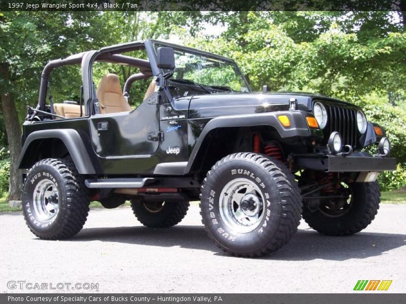 Black / Tan 1997 Jeep Wrangler Sport 4x4