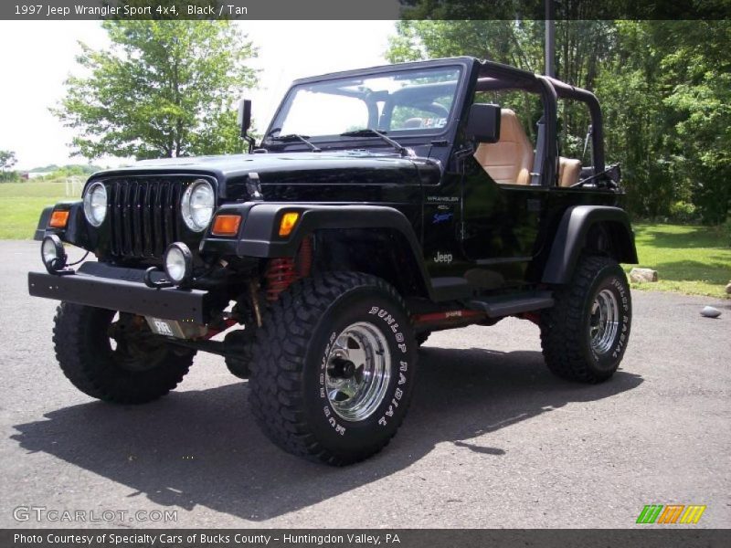 Black / Tan 1997 Jeep Wrangler Sport 4x4