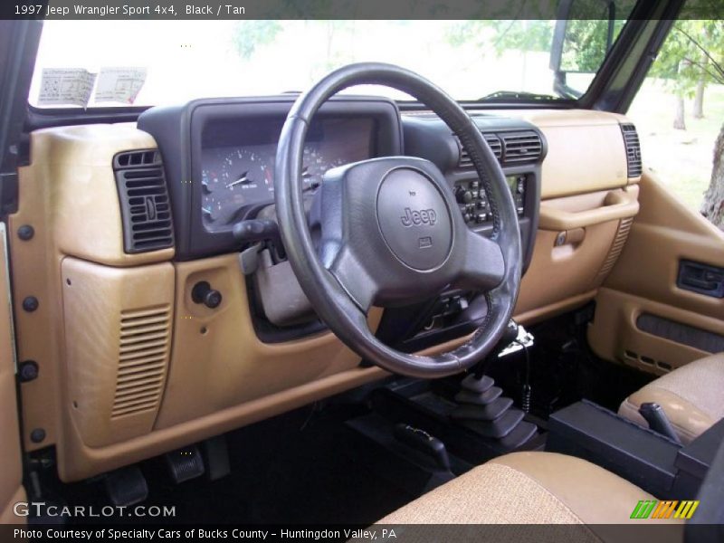 Black / Tan 1997 Jeep Wrangler Sport 4x4
