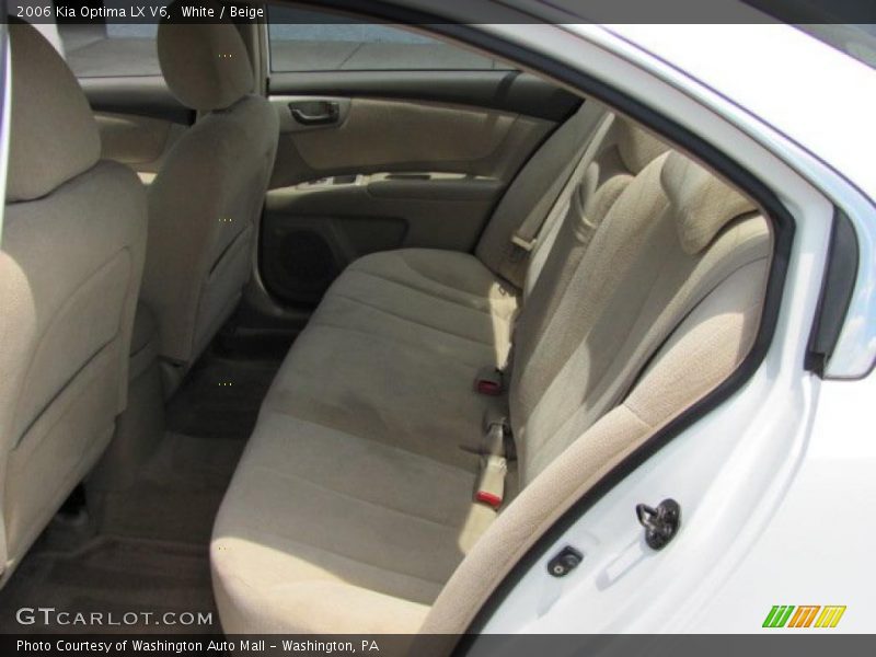 White / Beige 2006 Kia Optima LX V6