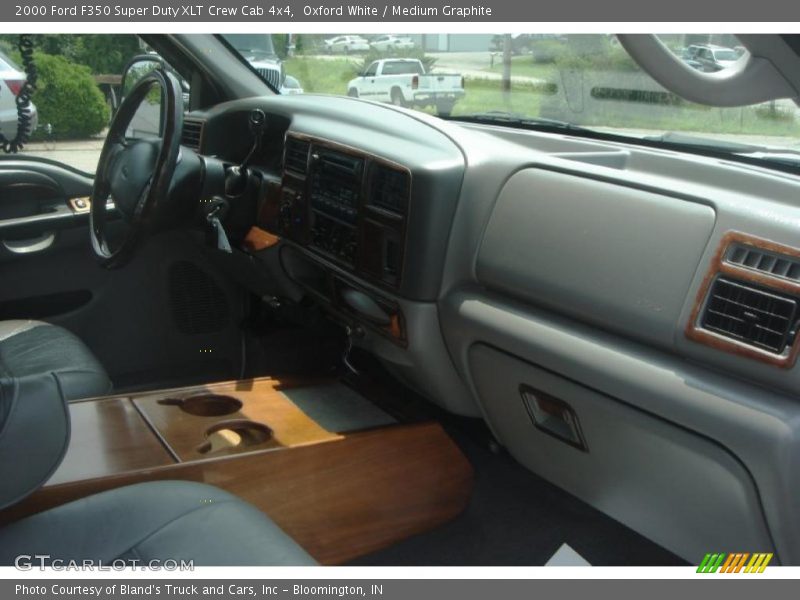 Oxford White / Medium Graphite 2000 Ford F350 Super Duty XLT Crew Cab 4x4