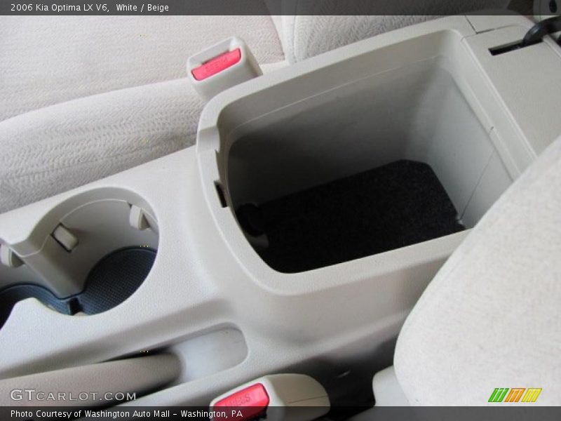 White / Beige 2006 Kia Optima LX V6