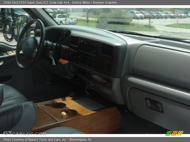 Oxford White / Medium Graphite 2000 Ford F350 Super Duty XLT Crew Cab 4x4