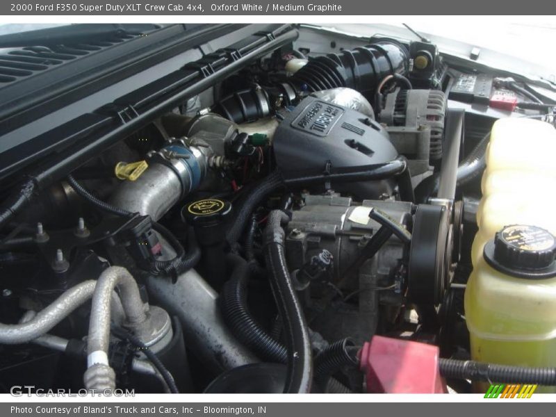 Oxford White / Medium Graphite 2000 Ford F350 Super Duty XLT Crew Cab 4x4