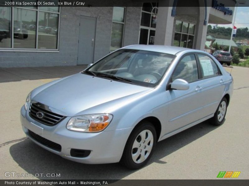 Ice Blue / Gray 2008 Kia Spectra EX Sedan