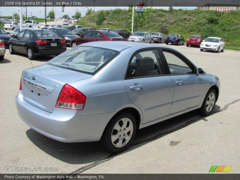 Ice Blue / Gray 2008 Kia Spectra EX Sedan