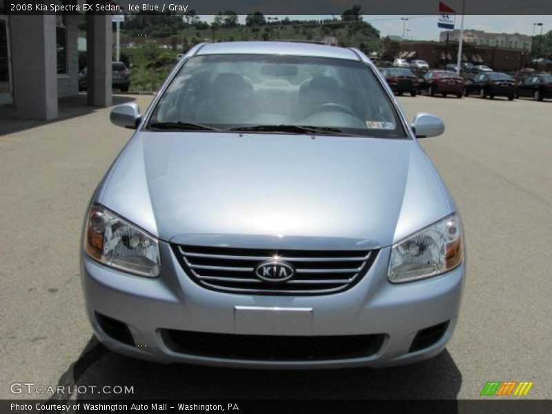 Ice Blue / Gray 2008 Kia Spectra EX Sedan