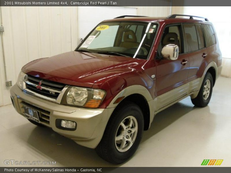 Cambridge Red Pearl / Tan 2001 Mitsubishi Montero Limited 4x4
