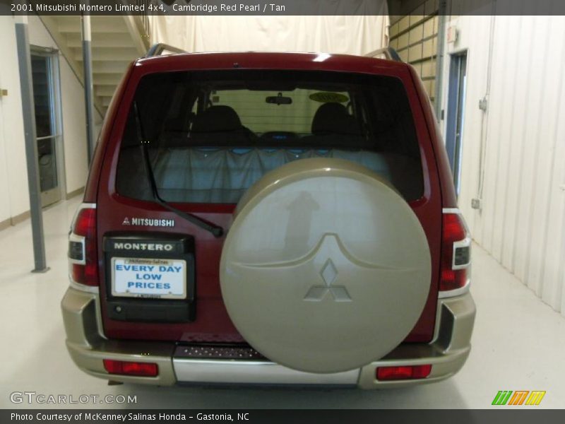 Cambridge Red Pearl / Tan 2001 Mitsubishi Montero Limited 4x4