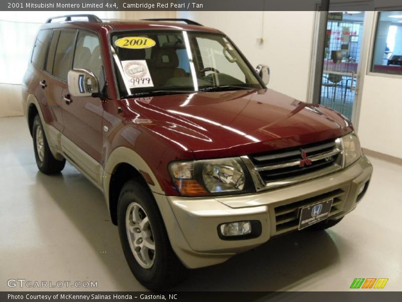 Cambridge Red Pearl / Tan 2001 Mitsubishi Montero Limited 4x4