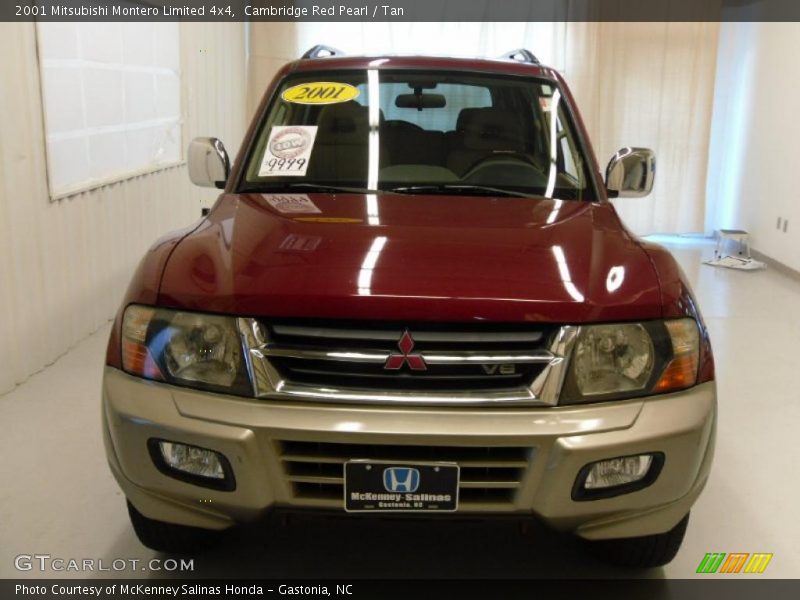 Cambridge Red Pearl / Tan 2001 Mitsubishi Montero Limited 4x4