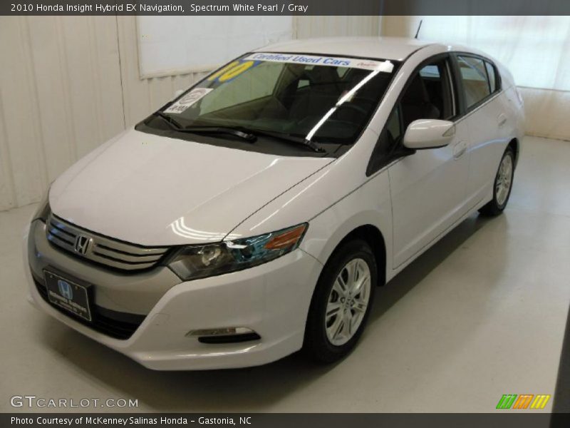 Spectrum White Pearl / Gray 2010 Honda Insight Hybrid EX Navigation