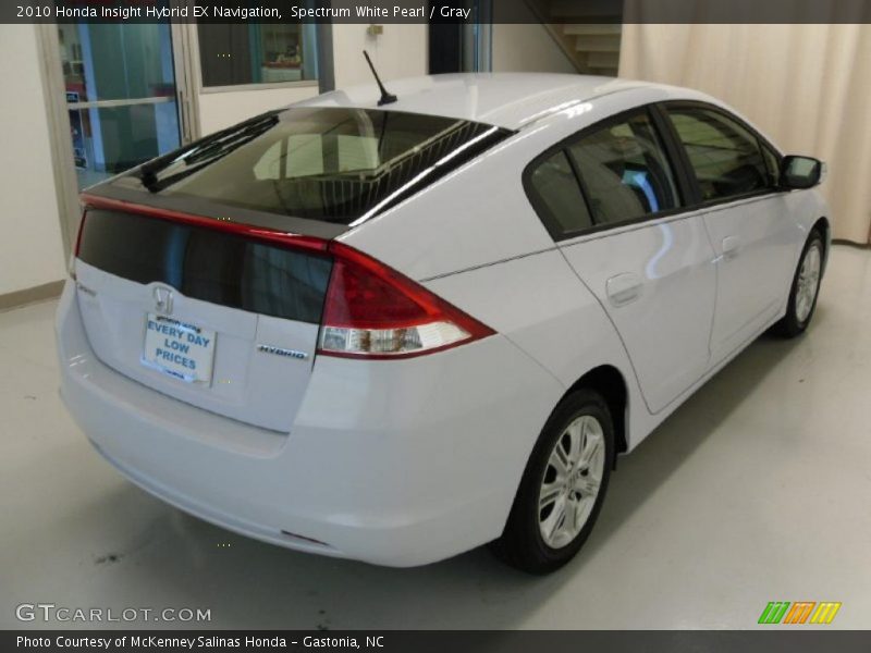 Spectrum White Pearl / Gray 2010 Honda Insight Hybrid EX Navigation