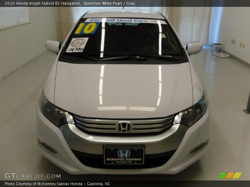 Spectrum White Pearl / Gray 2010 Honda Insight Hybrid EX Navigation