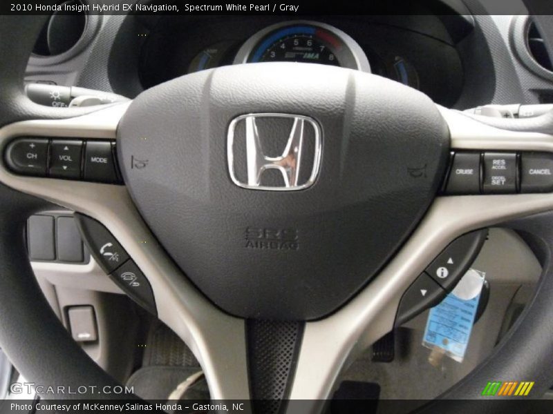 Spectrum White Pearl / Gray 2010 Honda Insight Hybrid EX Navigation