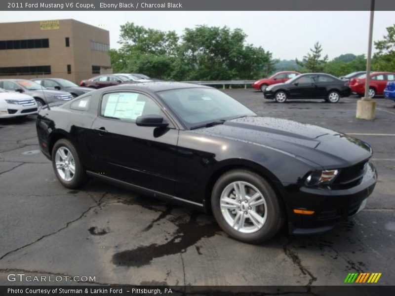 Ebony Black / Charcoal Black 2011 Ford Mustang V6 Coupe