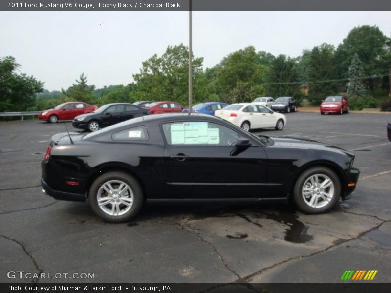 Ebony Black / Charcoal Black 2011 Ford Mustang V6 Coupe