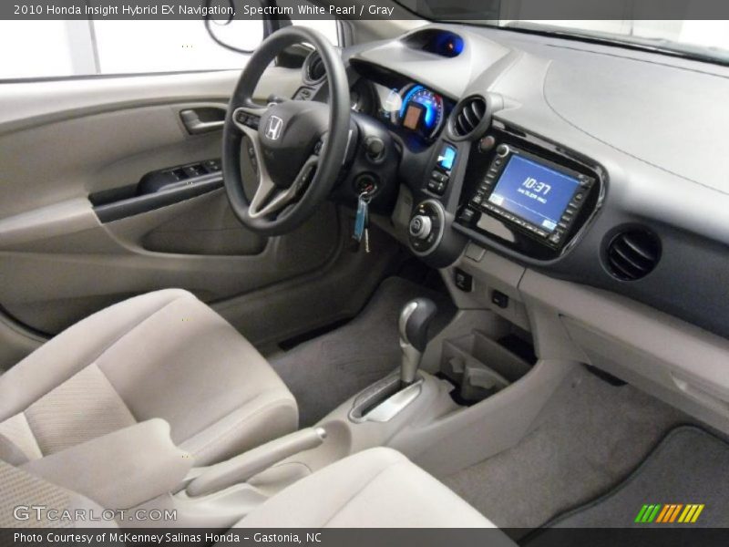 Spectrum White Pearl / Gray 2010 Honda Insight Hybrid EX Navigation