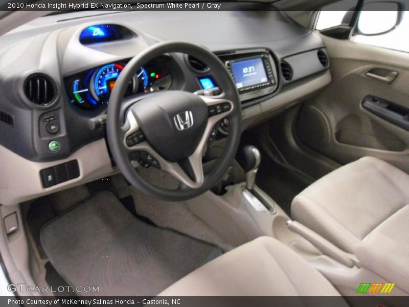 Spectrum White Pearl / Gray 2010 Honda Insight Hybrid EX Navigation
