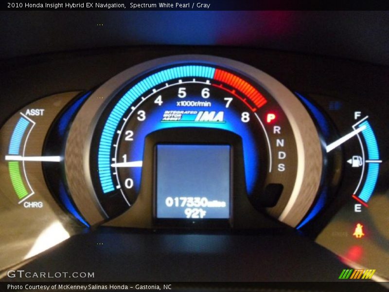 Spectrum White Pearl / Gray 2010 Honda Insight Hybrid EX Navigation
