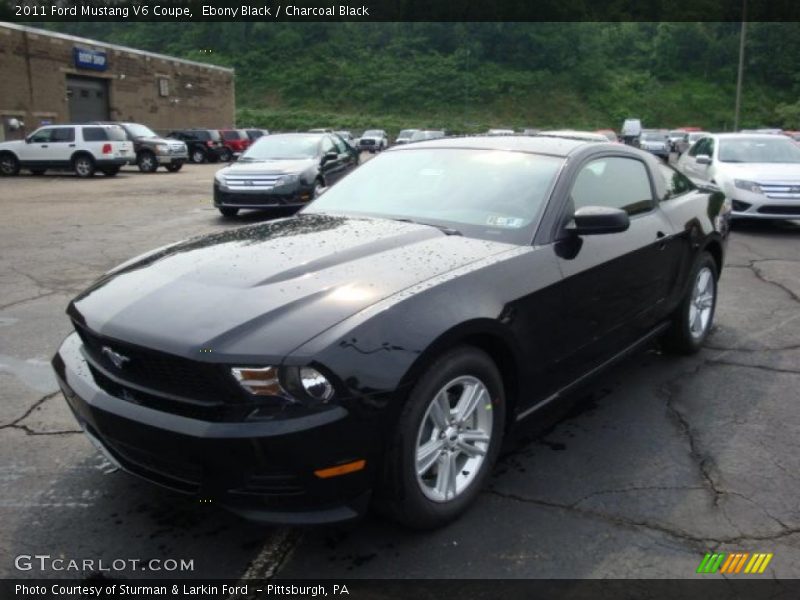 Ebony Black / Charcoal Black 2011 Ford Mustang V6 Coupe