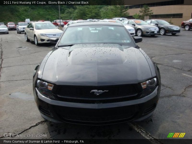 Ebony Black / Charcoal Black 2011 Ford Mustang V6 Coupe