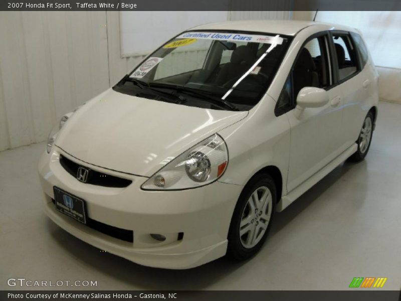 Taffeta White / Beige 2007 Honda Fit Sport
