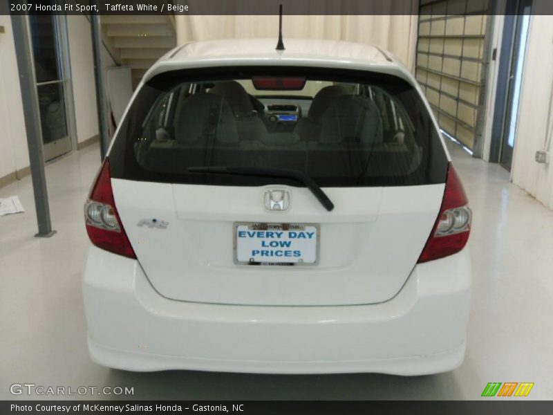 Taffeta White / Beige 2007 Honda Fit Sport