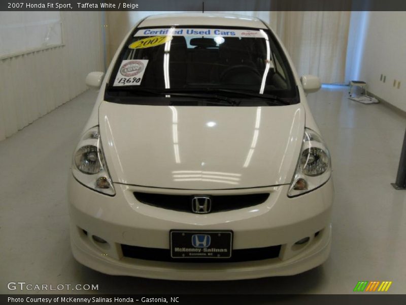 Taffeta White / Beige 2007 Honda Fit Sport