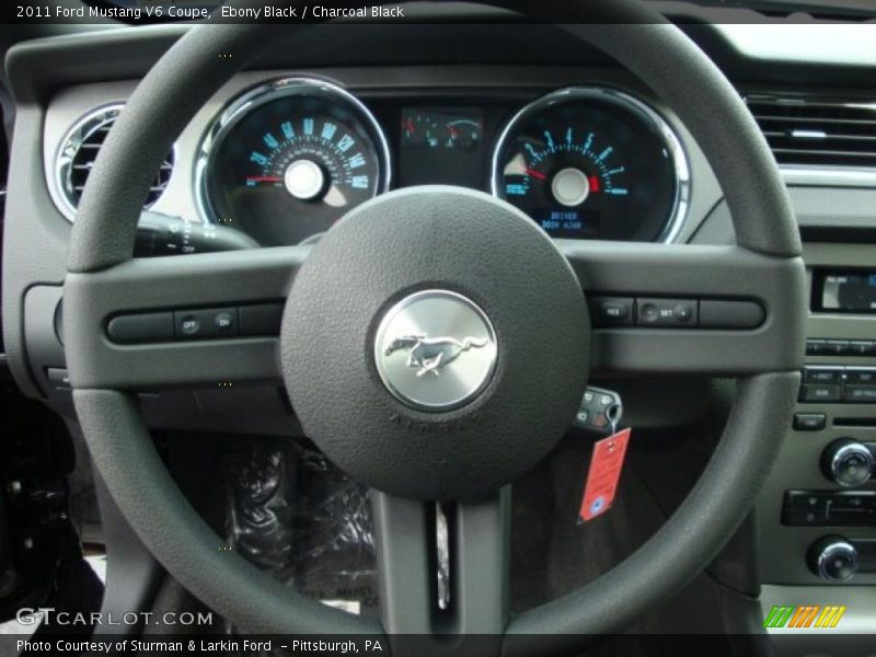 Ebony Black / Charcoal Black 2011 Ford Mustang V6 Coupe