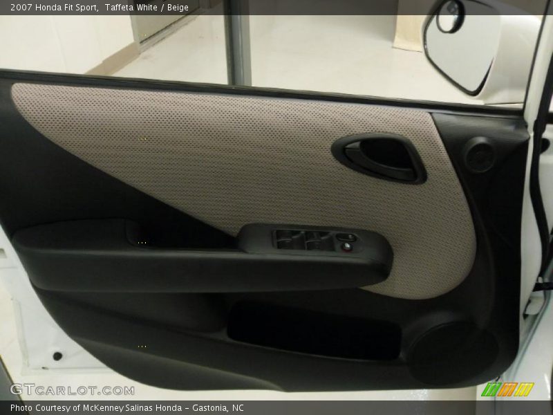 Taffeta White / Beige 2007 Honda Fit Sport