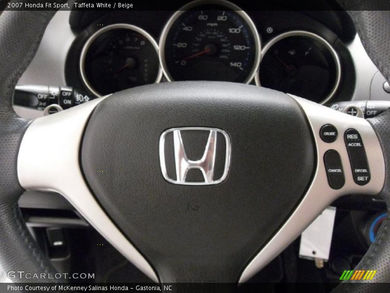 Taffeta White / Beige 2007 Honda Fit Sport