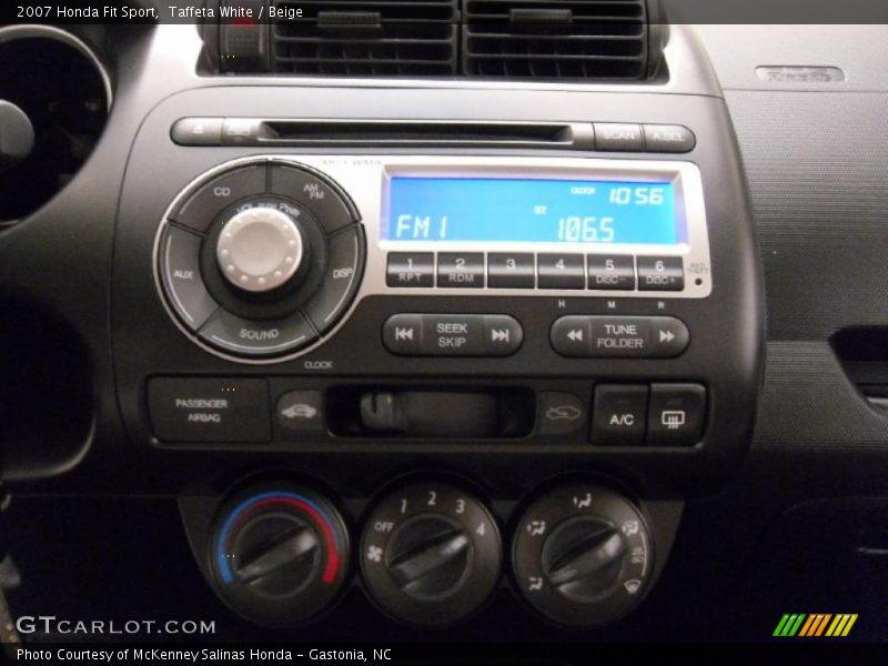 Taffeta White / Beige 2007 Honda Fit Sport