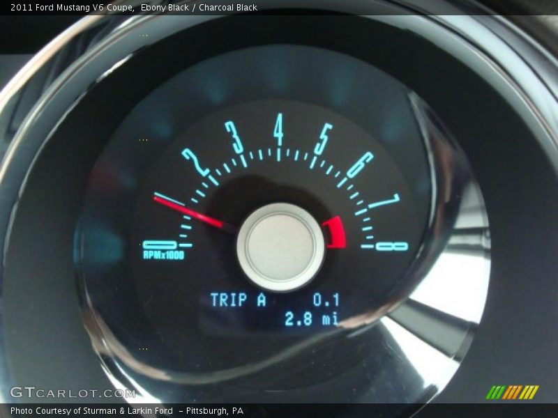 Ebony Black / Charcoal Black 2011 Ford Mustang V6 Coupe