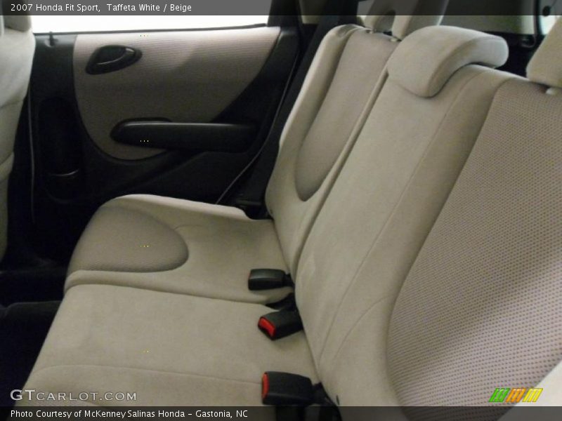 Taffeta White / Beige 2007 Honda Fit Sport