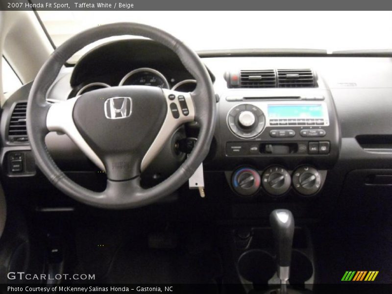 Taffeta White / Beige 2007 Honda Fit Sport