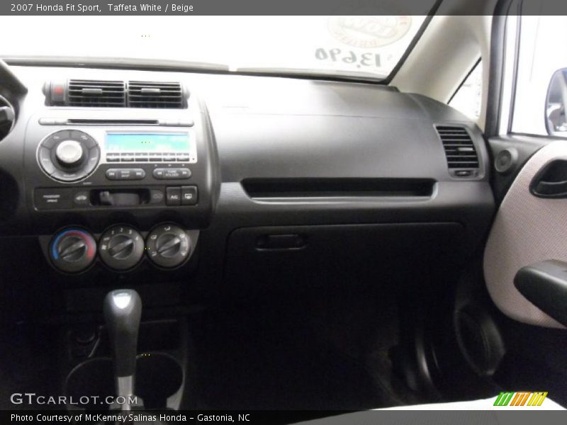 Taffeta White / Beige 2007 Honda Fit Sport
