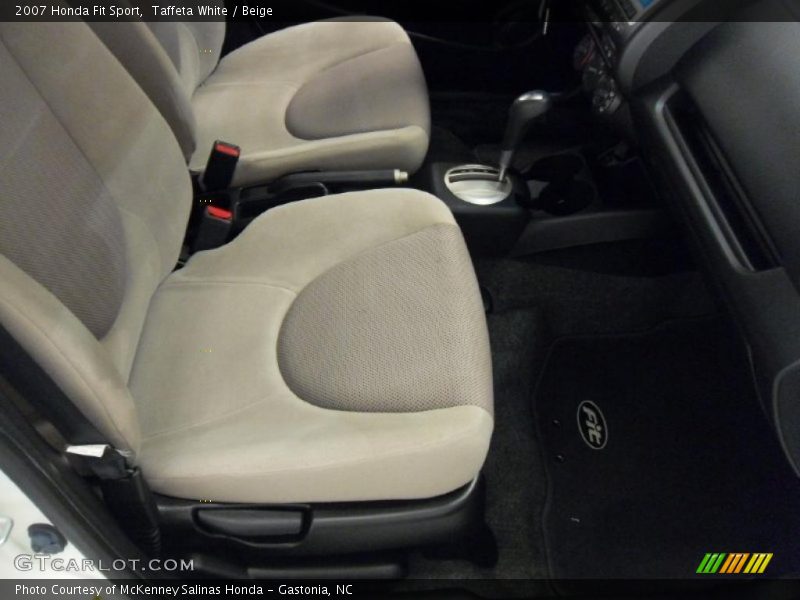 Taffeta White / Beige 2007 Honda Fit Sport