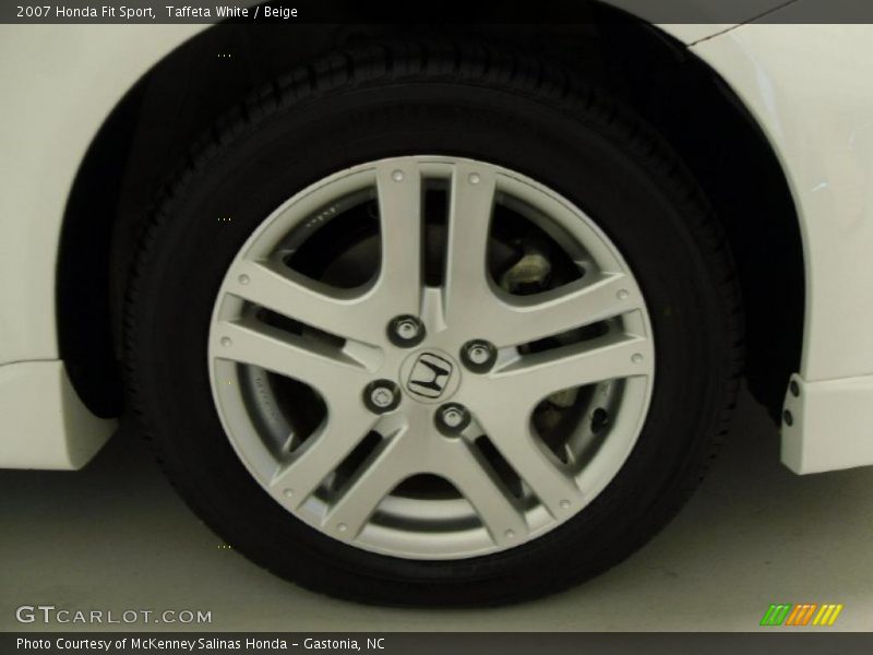 Taffeta White / Beige 2007 Honda Fit Sport