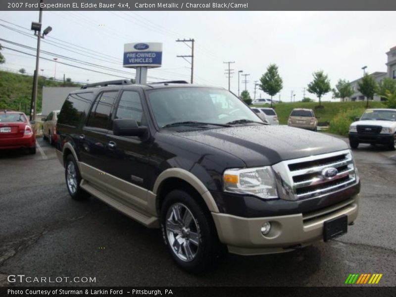 Carbon Metallic / Charcoal Black/Camel 2007 Ford Expedition EL Eddie Bauer 4x4