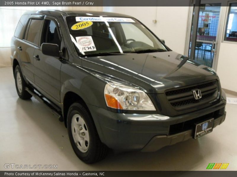 Sage Brush Pearl / Gray 2005 Honda Pilot LX 4WD