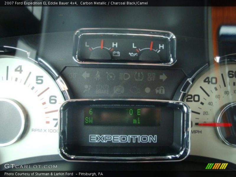 Carbon Metallic / Charcoal Black/Camel 2007 Ford Expedition EL Eddie Bauer 4x4
