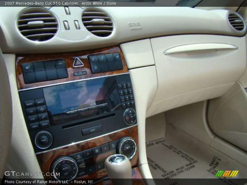 Arctic White / Stone 2007 Mercedes-Benz CLK 550 Cabriolet