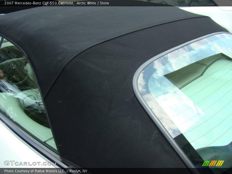 Arctic White / Stone 2007 Mercedes-Benz CLK 550 Cabriolet